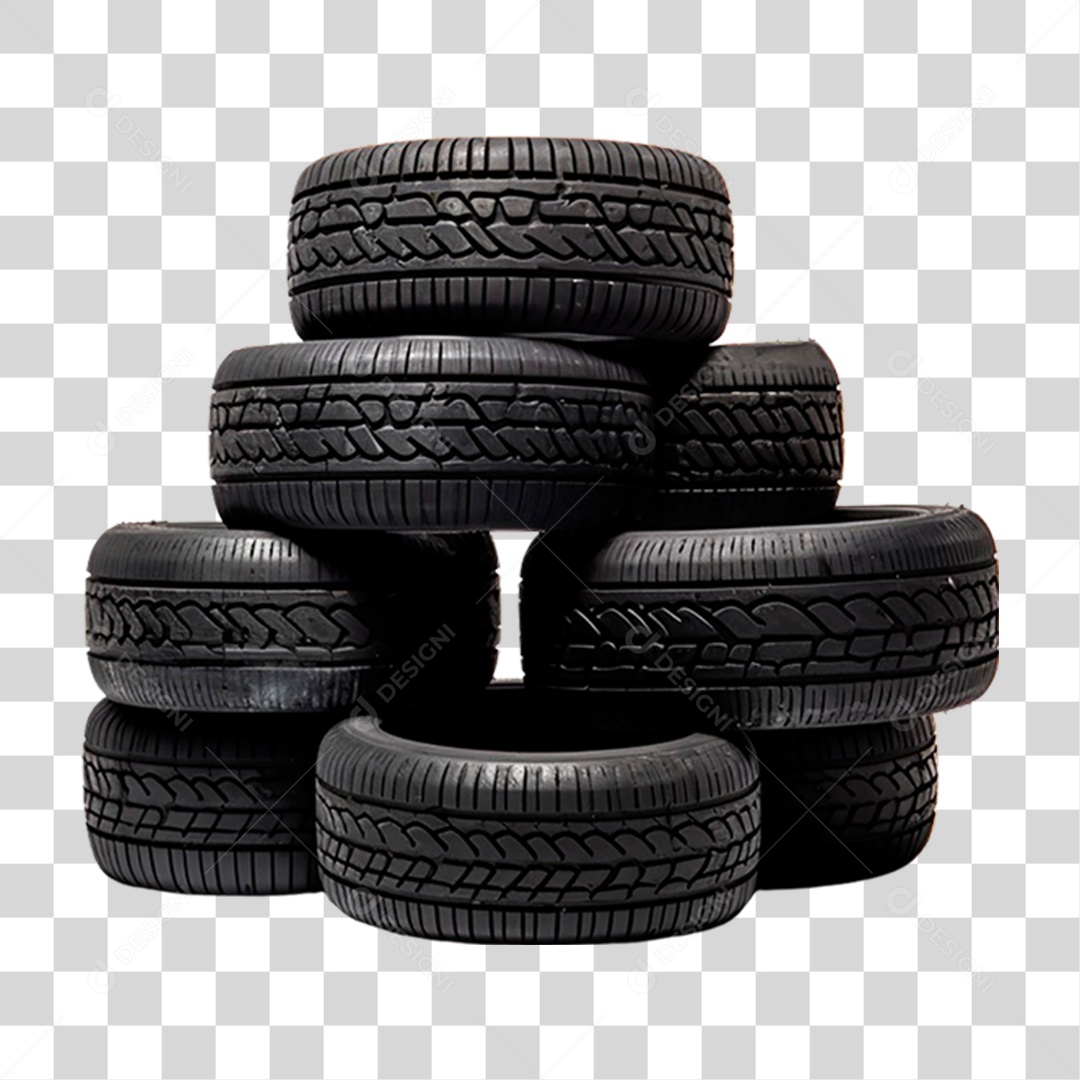 Pilha de Pneus PNG Transparente
