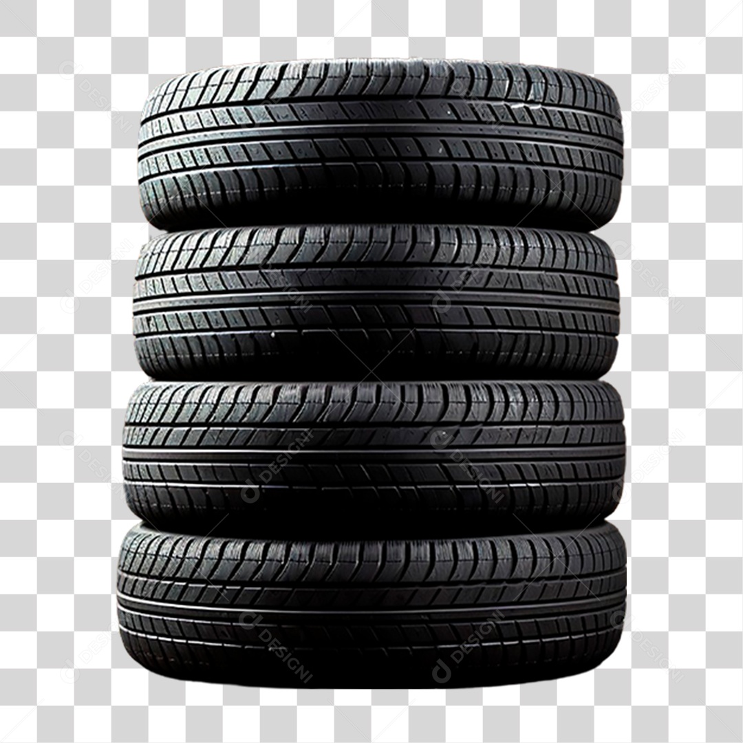 Pilha de Pneus PNG Transparente