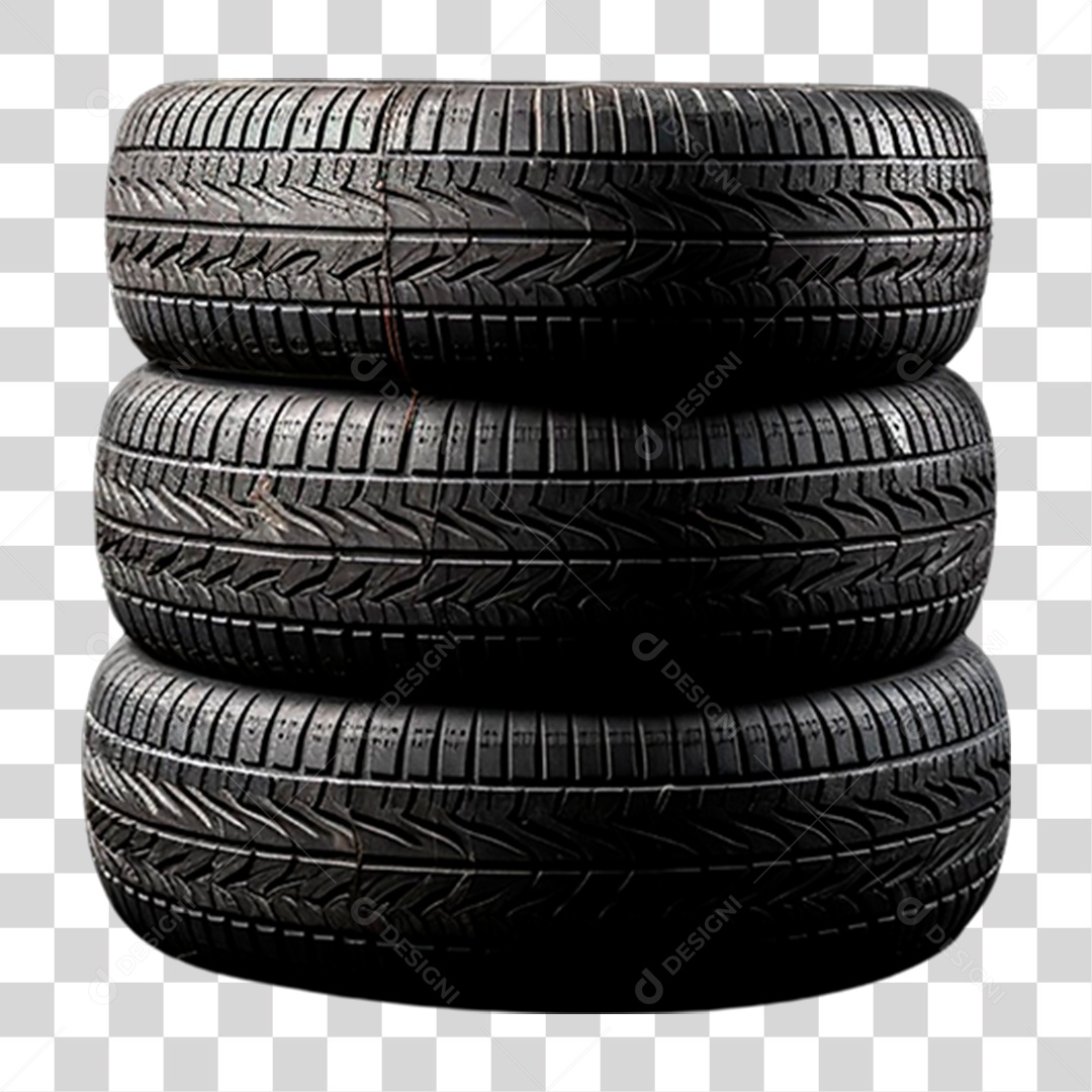 Pilha de Pneus PNG Transparente