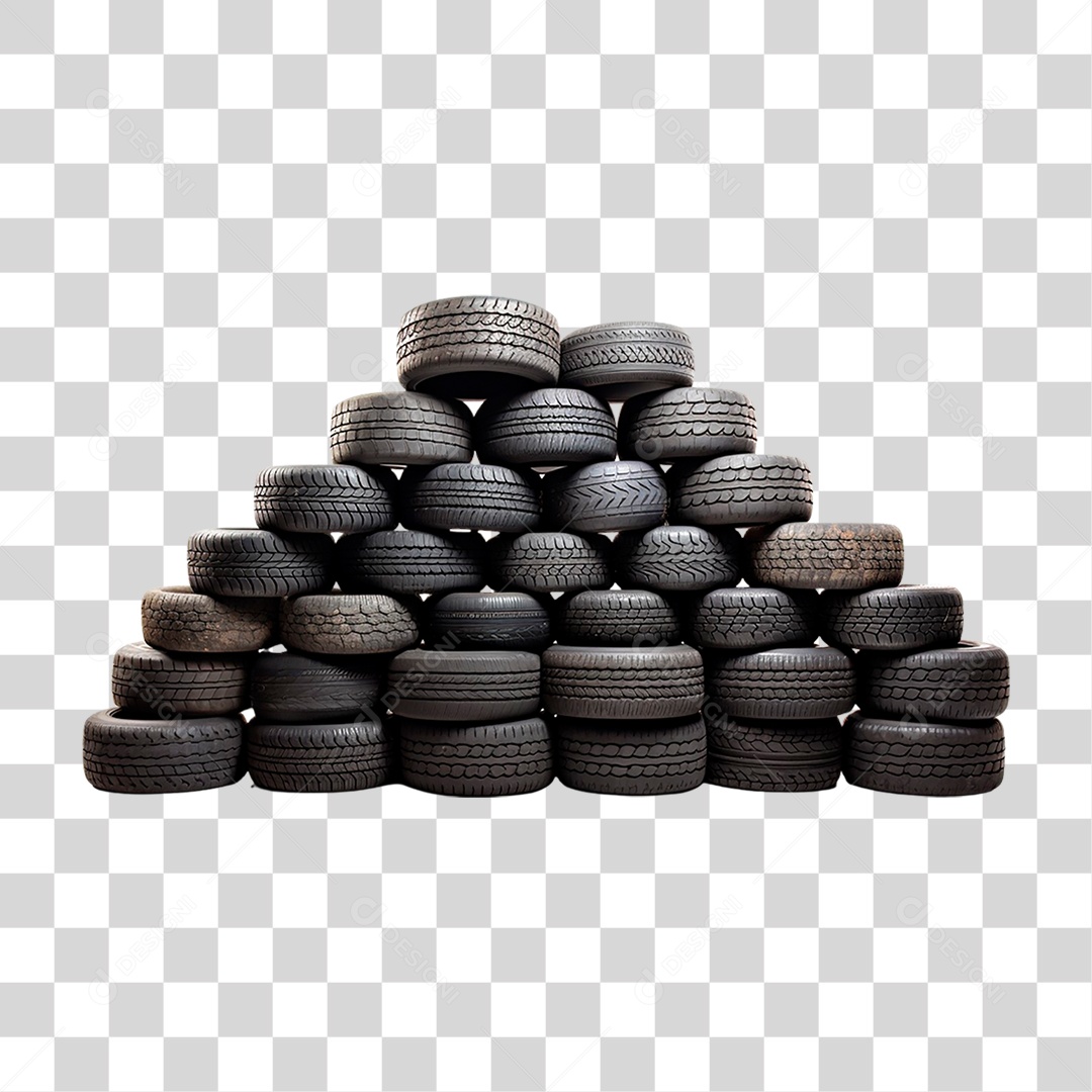 Pilha de Pneus PNG Transparente