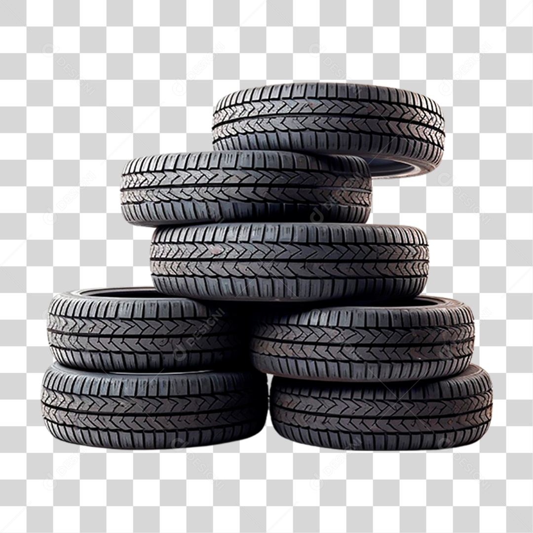 Pilha de Pneus PNG Transparente
