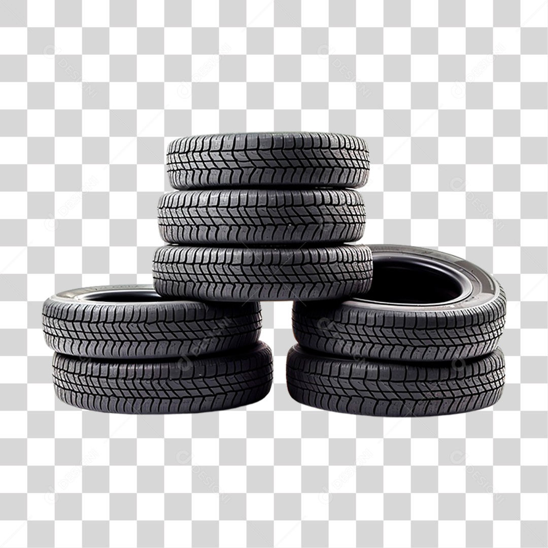 Pilha de Pneus PNG Transparente
