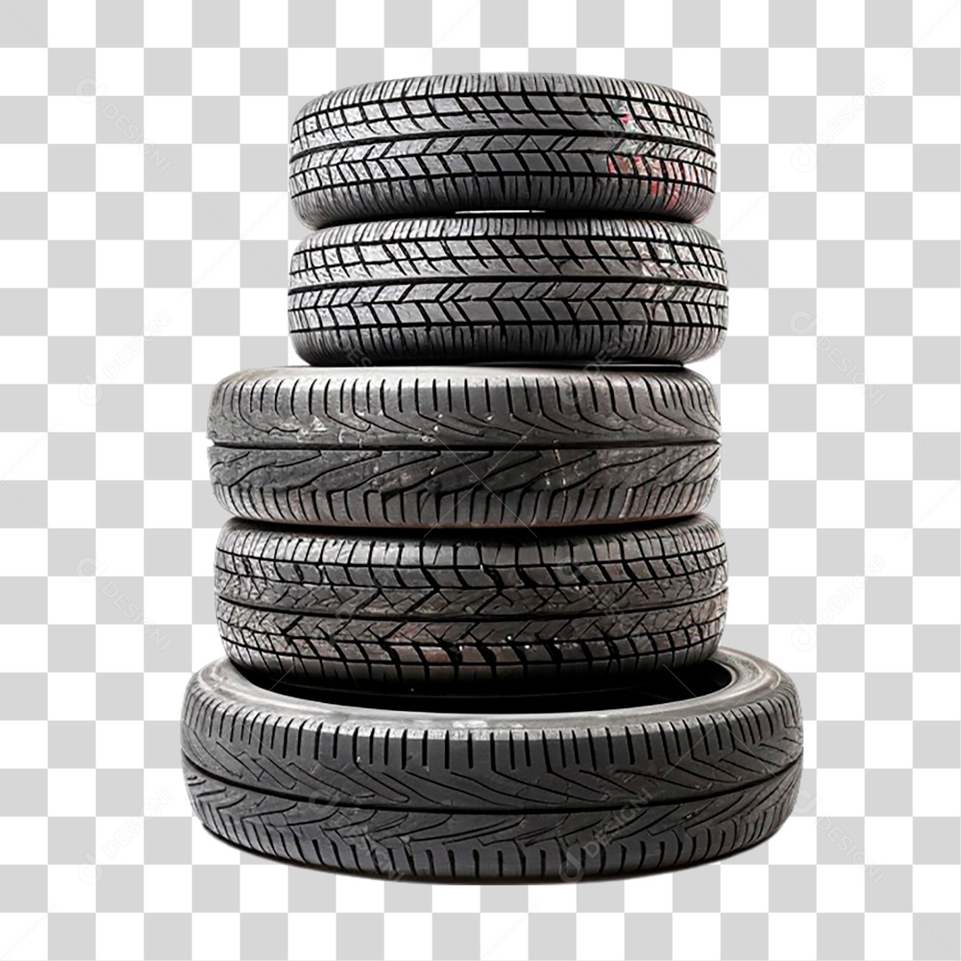 Pilha de Pneus PNG Transparente
