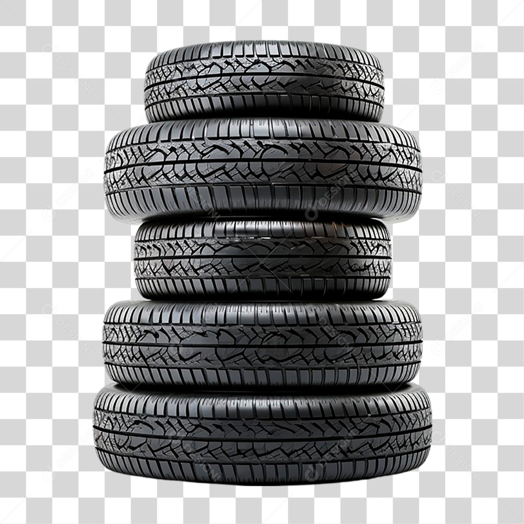 Pilha de Pneus PNG Transparente