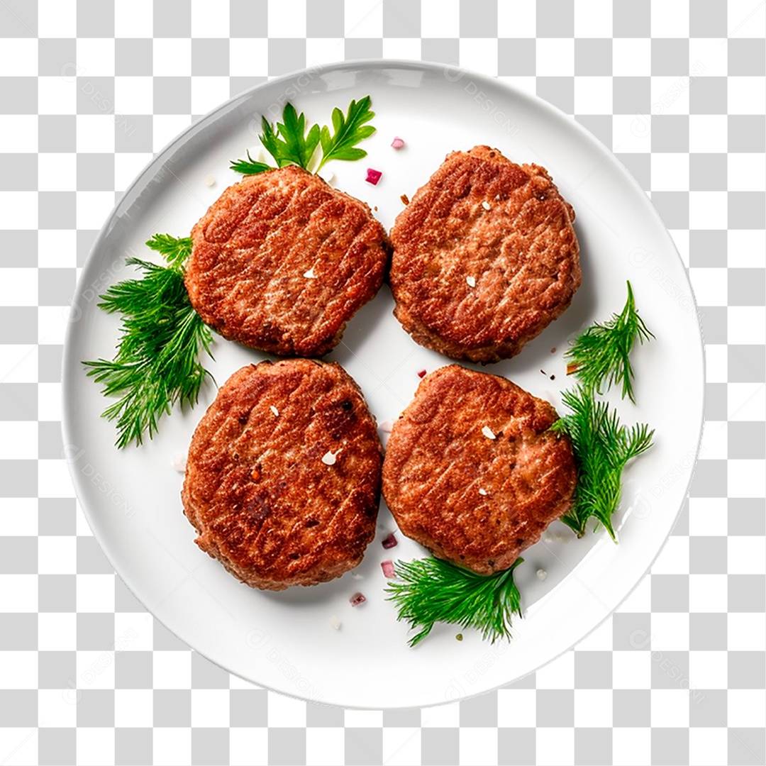 Bifes de Hambúrguer PNG Transparente