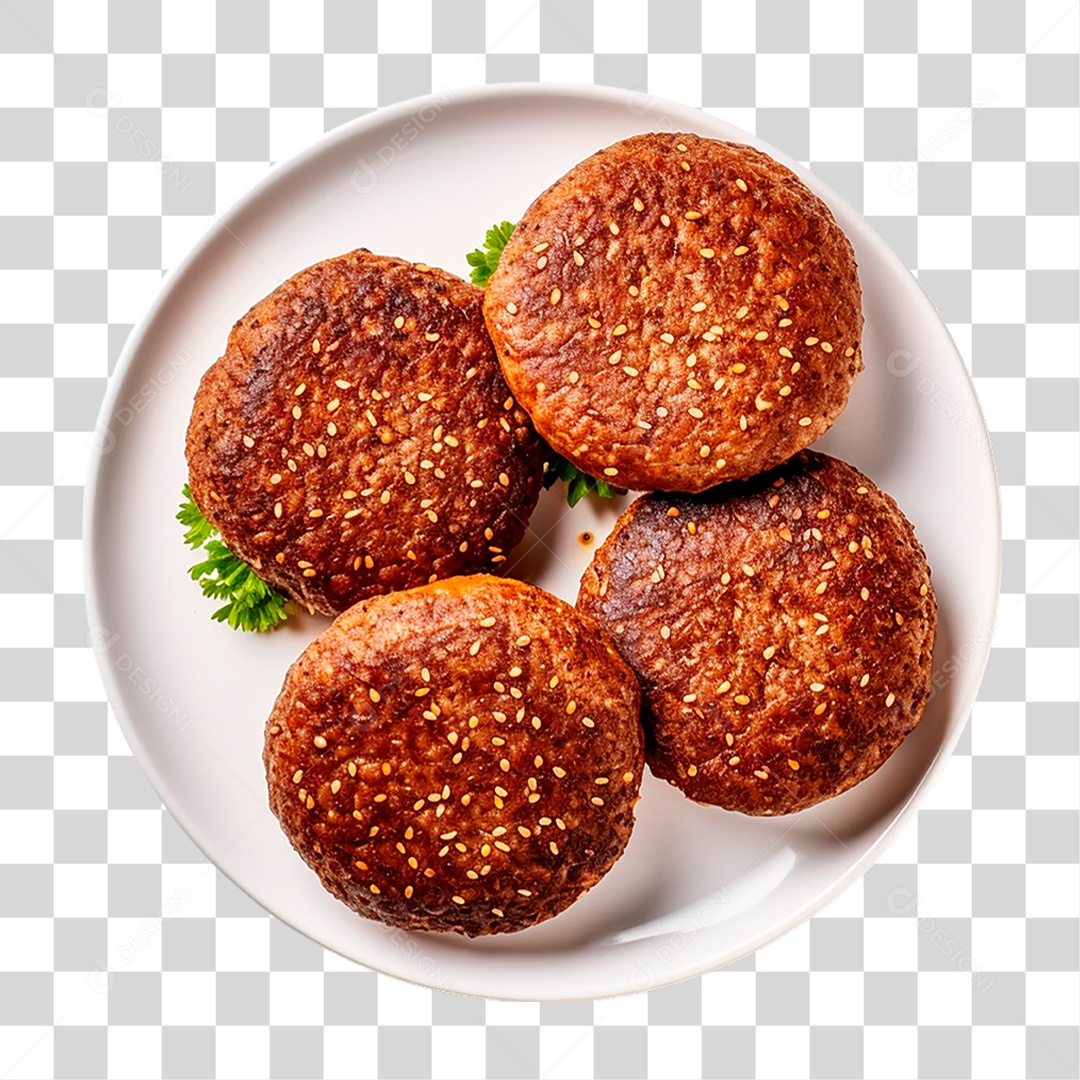 Bifes de Hambúrguer PNG Transparente