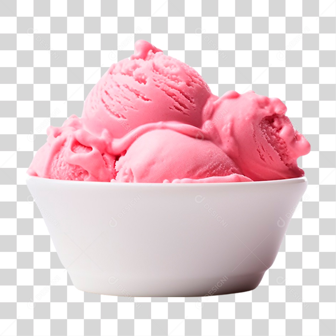 Tigela de Sorvete PNG Transparente