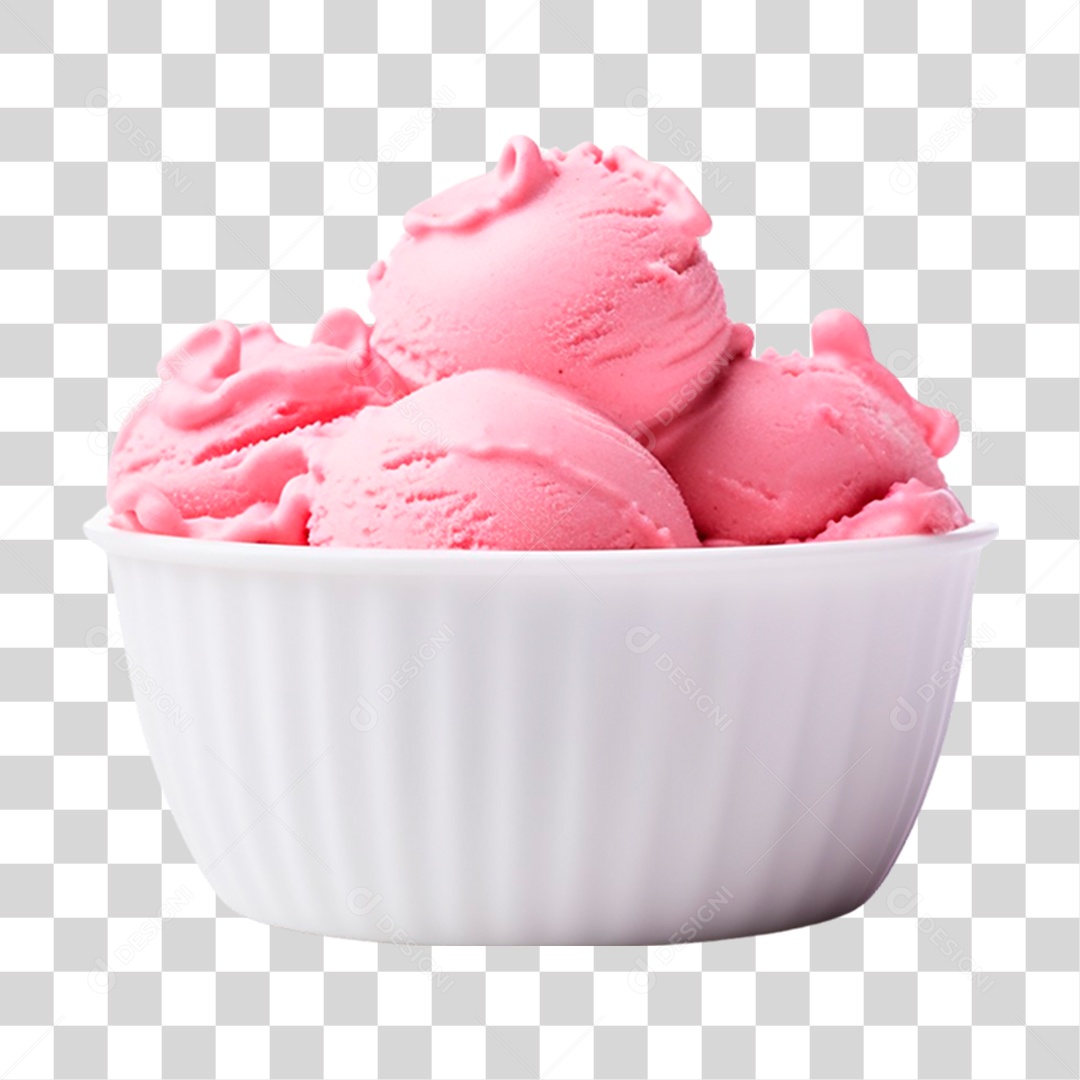 Tigela de Sorvete PNG Transparente