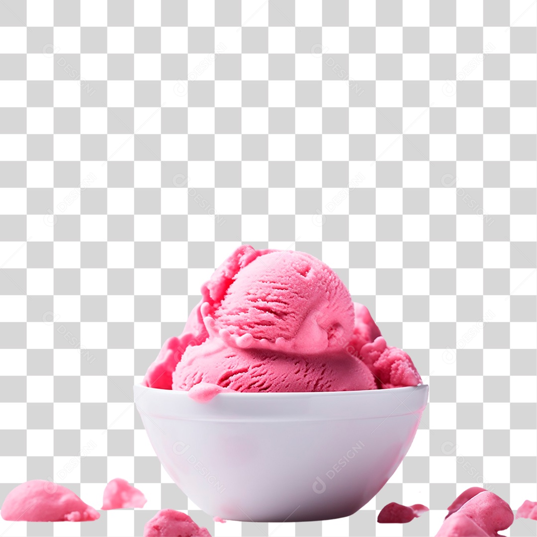 Tigela de Sorvete PNG Transparente
