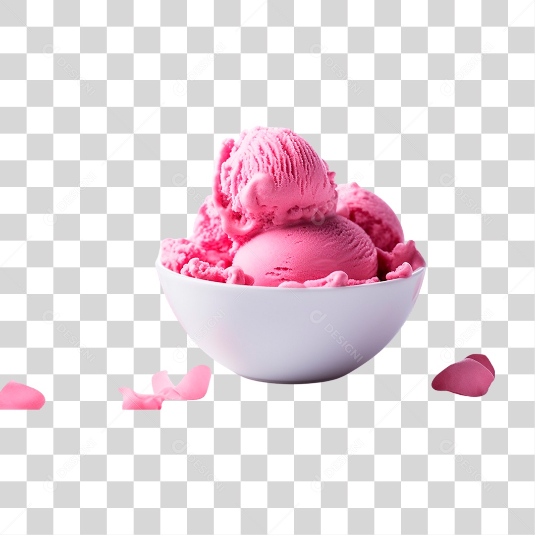 Tigela de Sorvete PNG Transparente