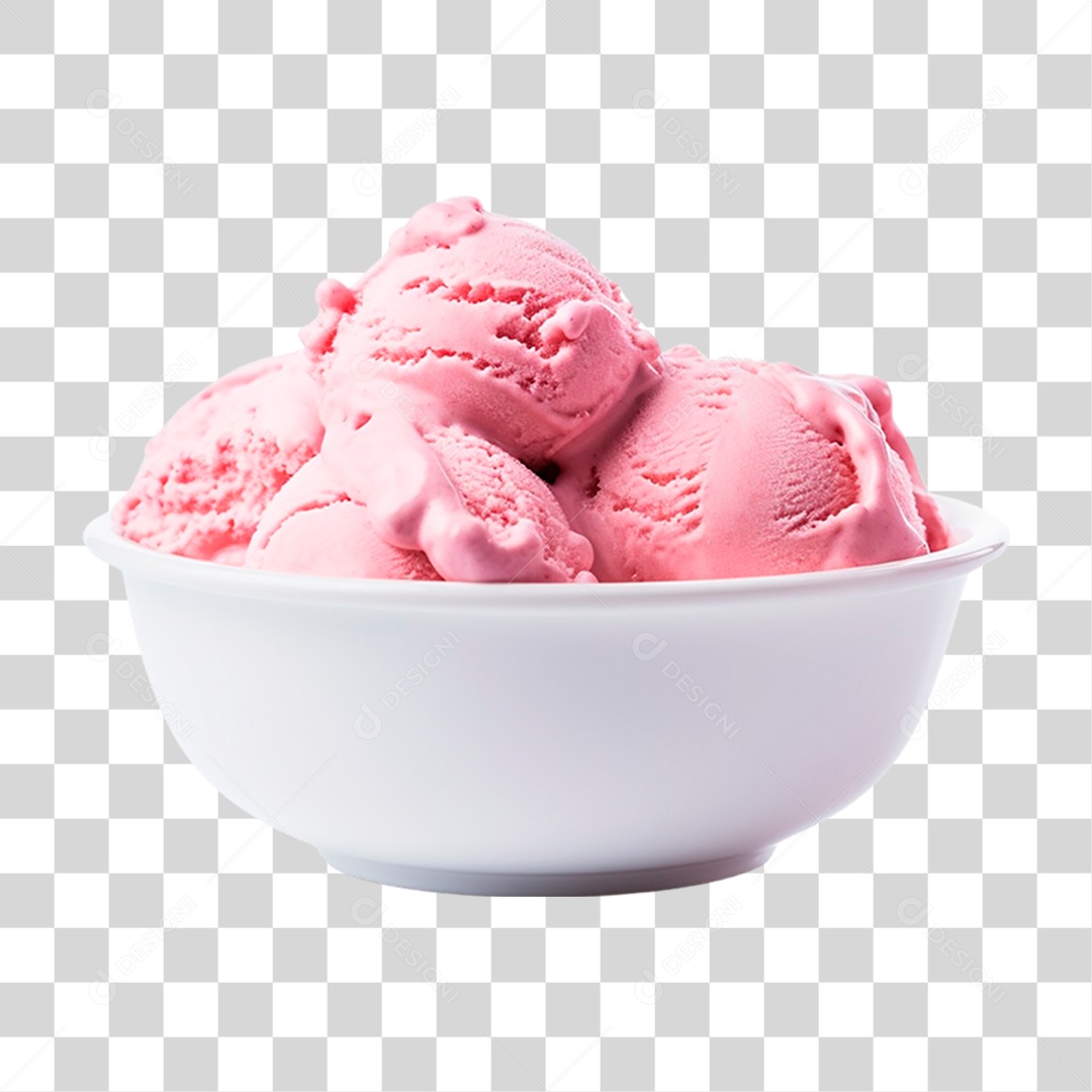 Tigela de Sorvete PNG Transparente