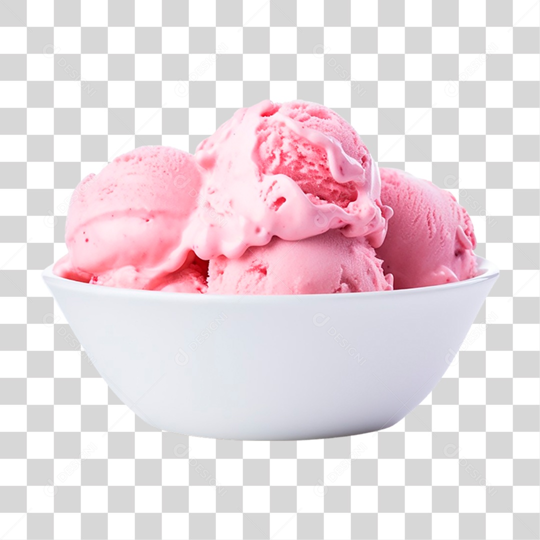 Tigela de Sorvete PNG Transparente