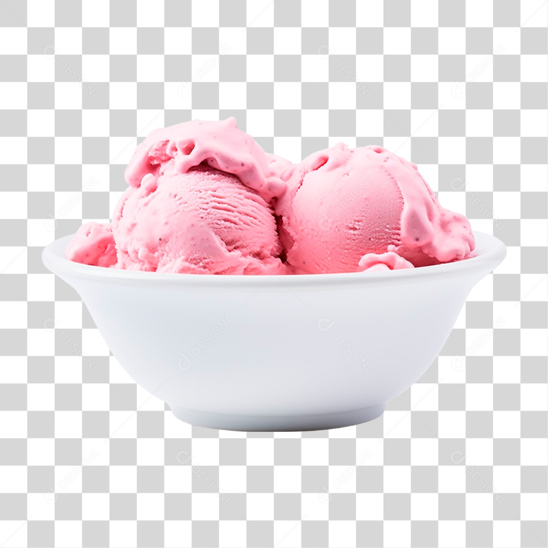 Tigela de Sorvete PNG Transparente