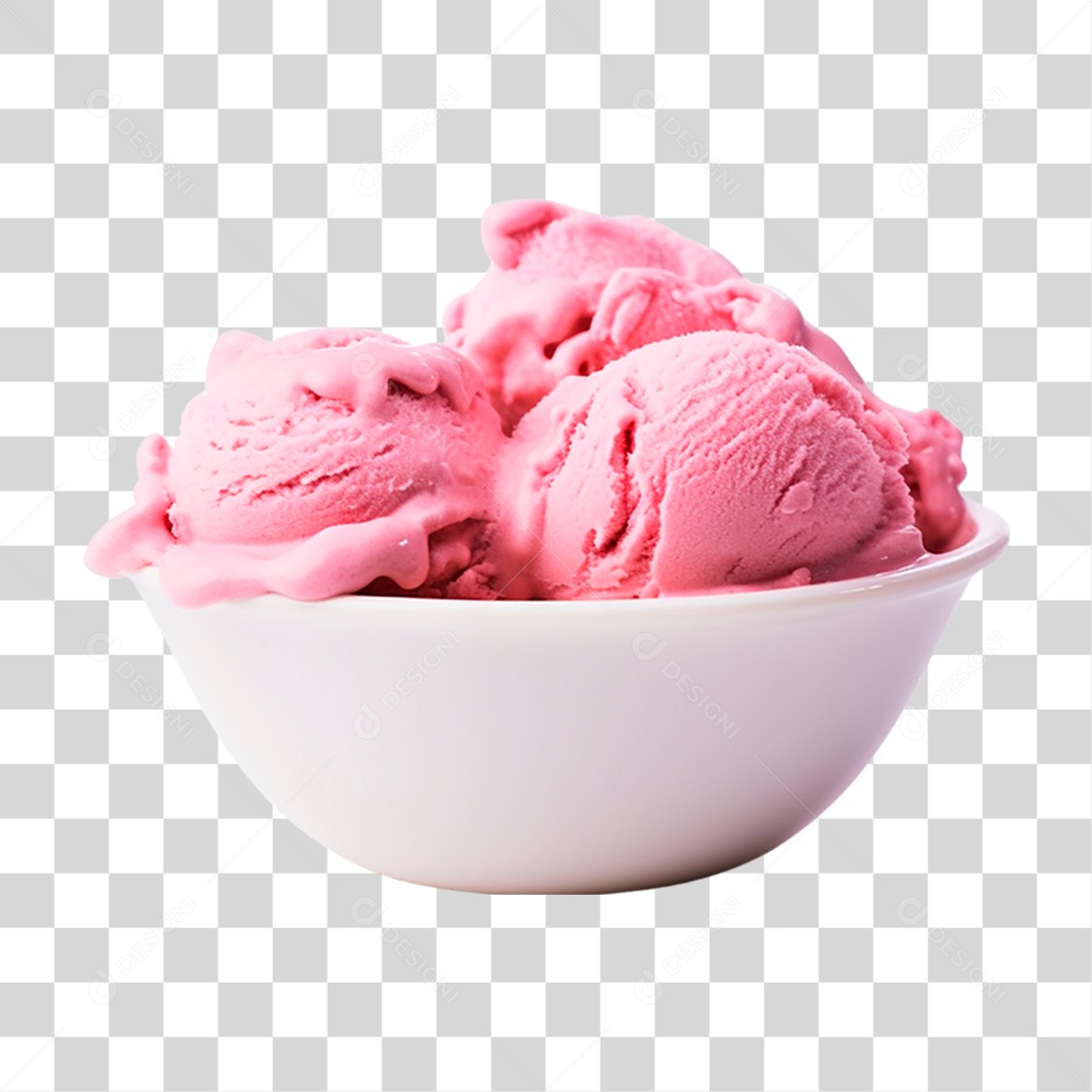 Tigela de Sorvete PNG Transparente