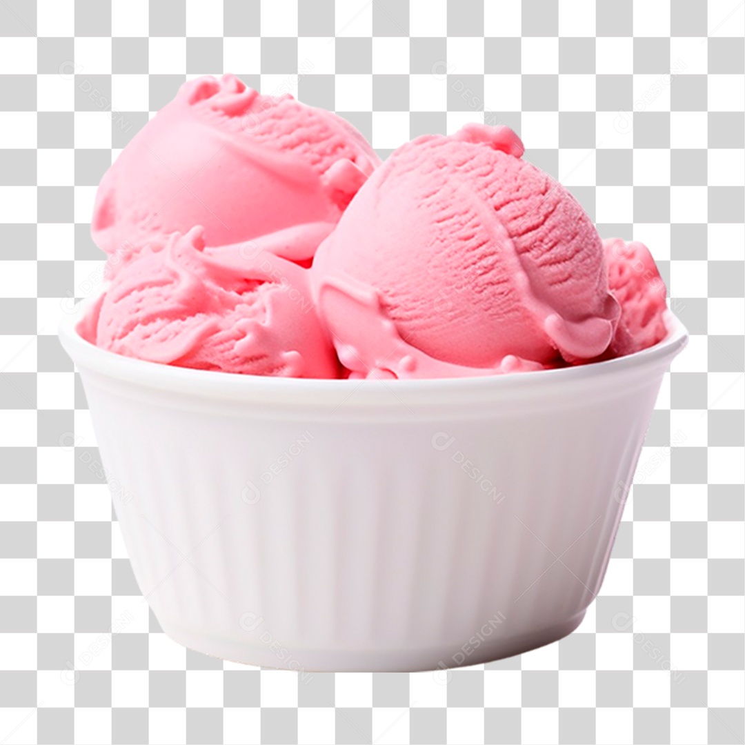 Tigela de Sorvete PNG Transparente
