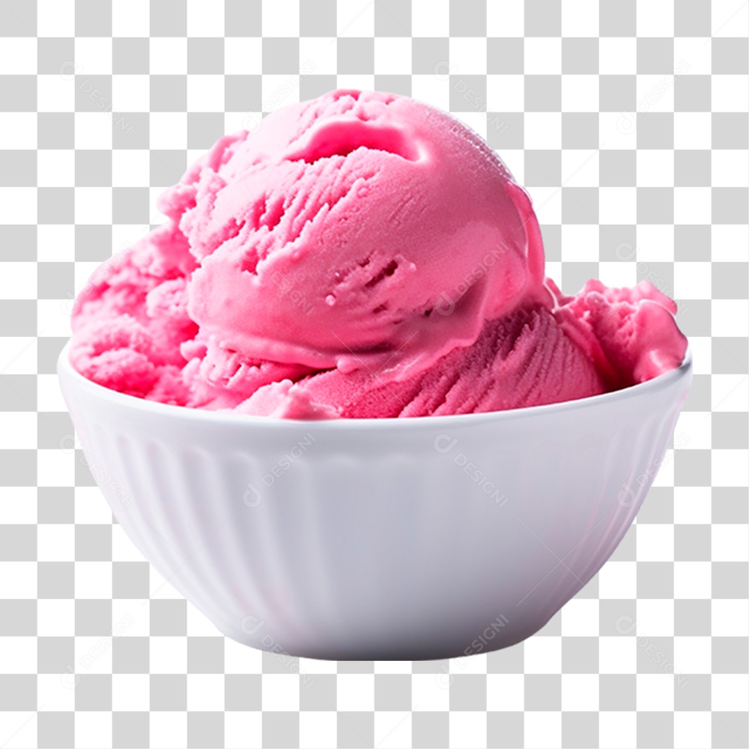 Tigela de Sorvete PNG Transparente