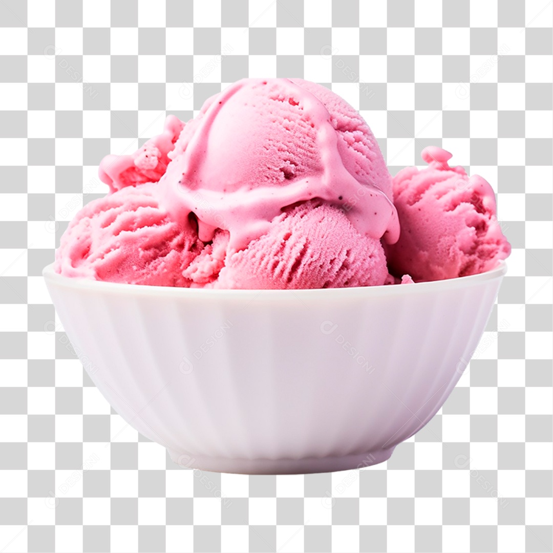 Tigela de Sorvete PNG Transparente