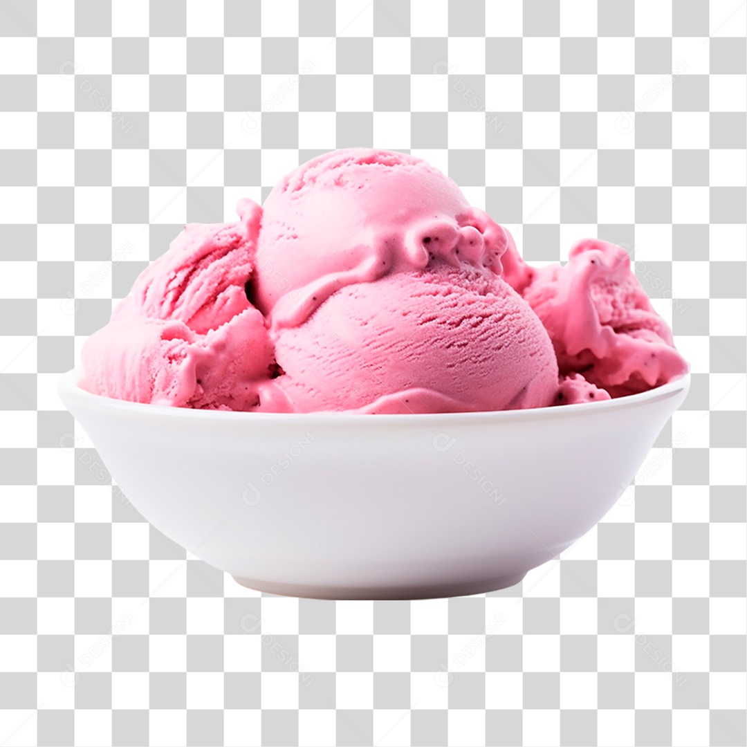 Tigela de Sorvete PNG Transparente
