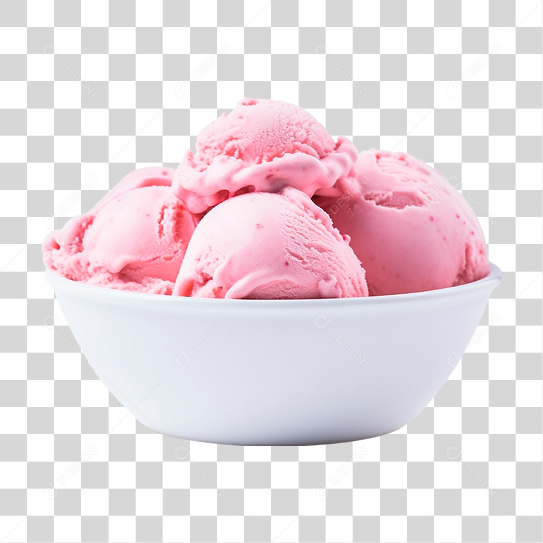 Tigela de Sorvete PNG Transparente