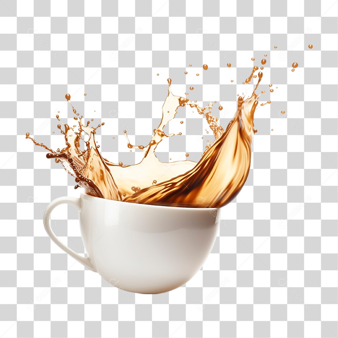 Xicara de Café PNG Transparente