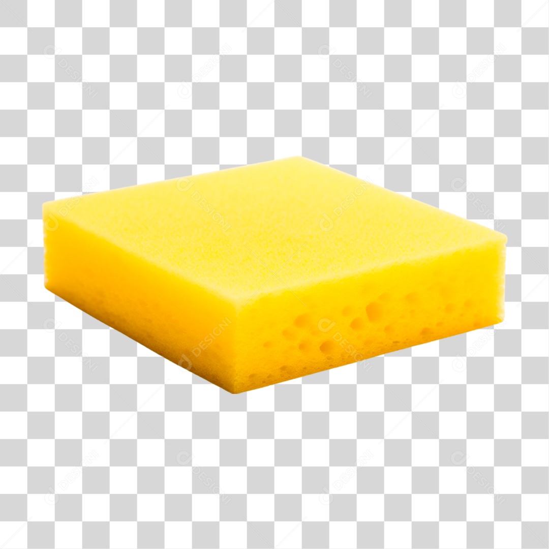 Esponja Amarela PNG Transparente