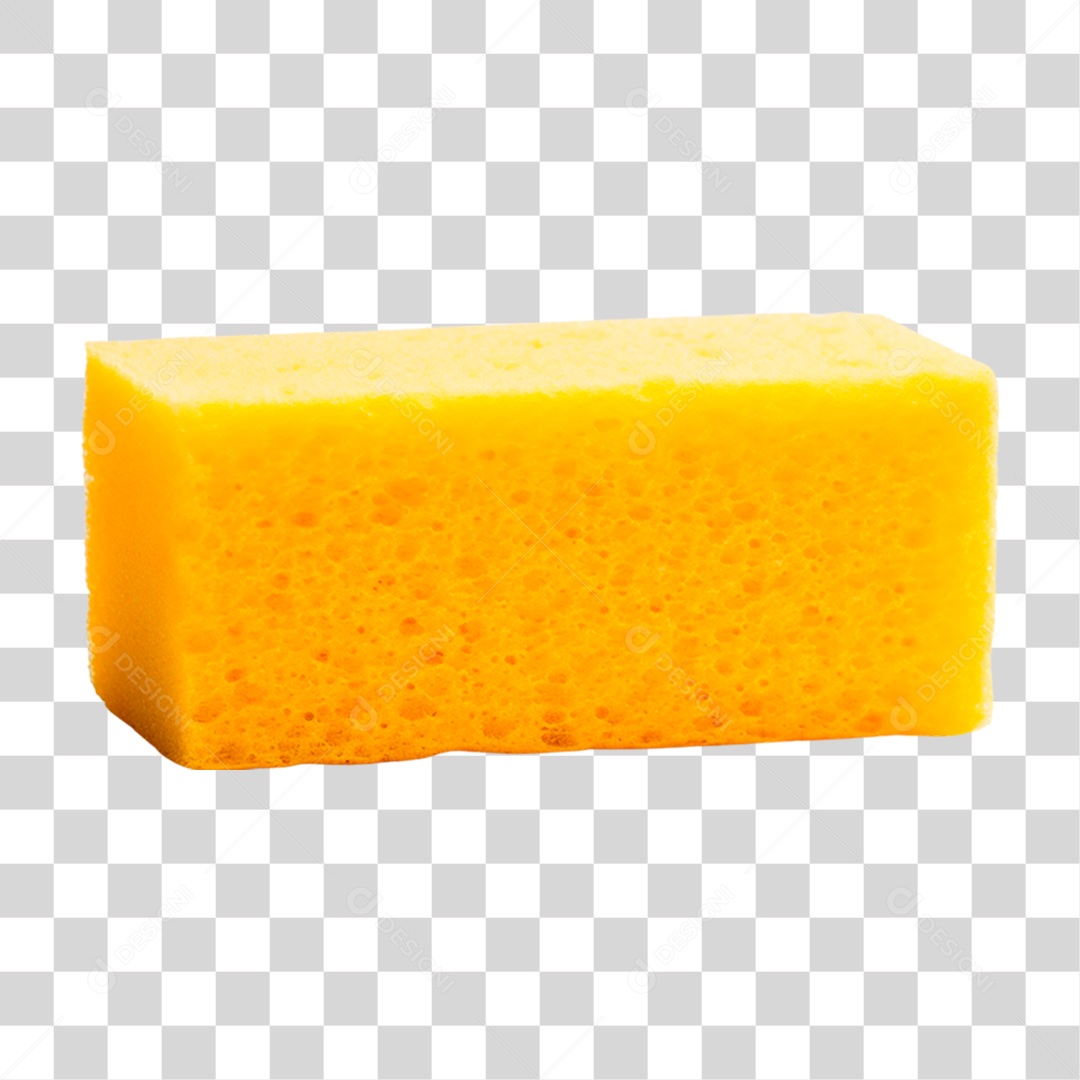 Esponja Amarela PNG Transparente