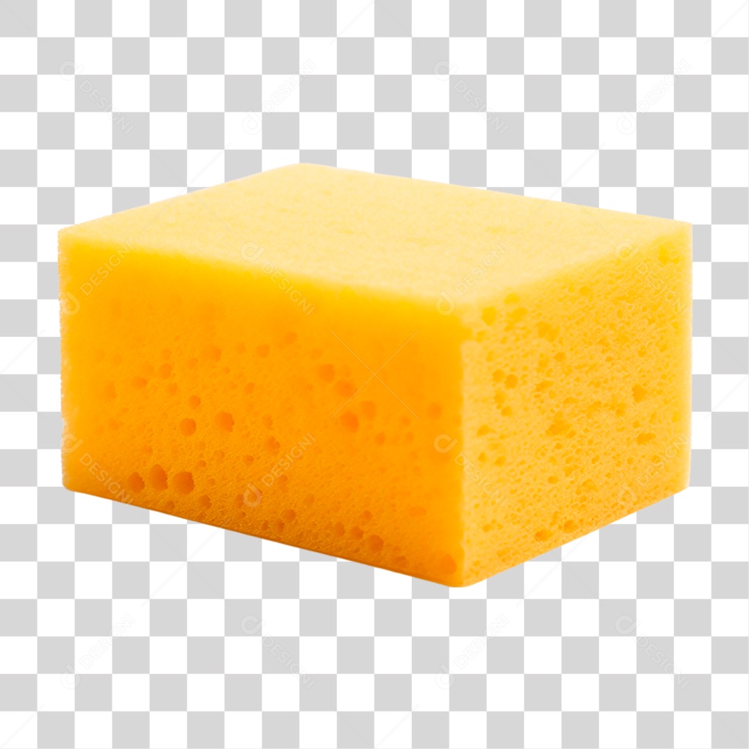 Esponja Amarela PNG Transparente
