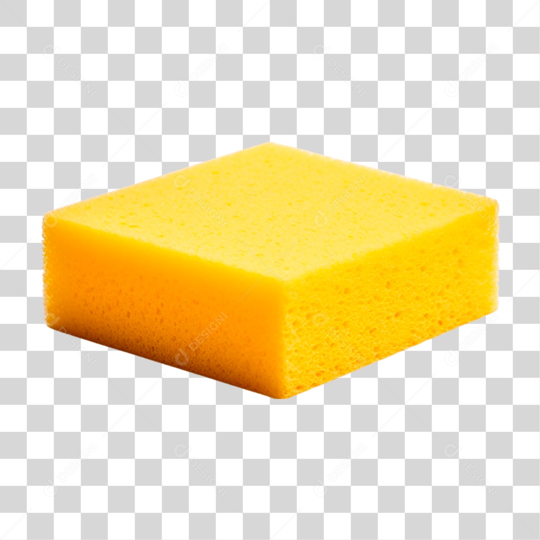 Esponja Amarela PNG Transparente