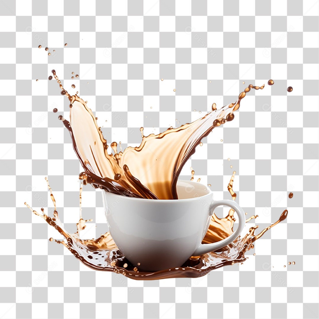 Xicara de Café PNG Transparente