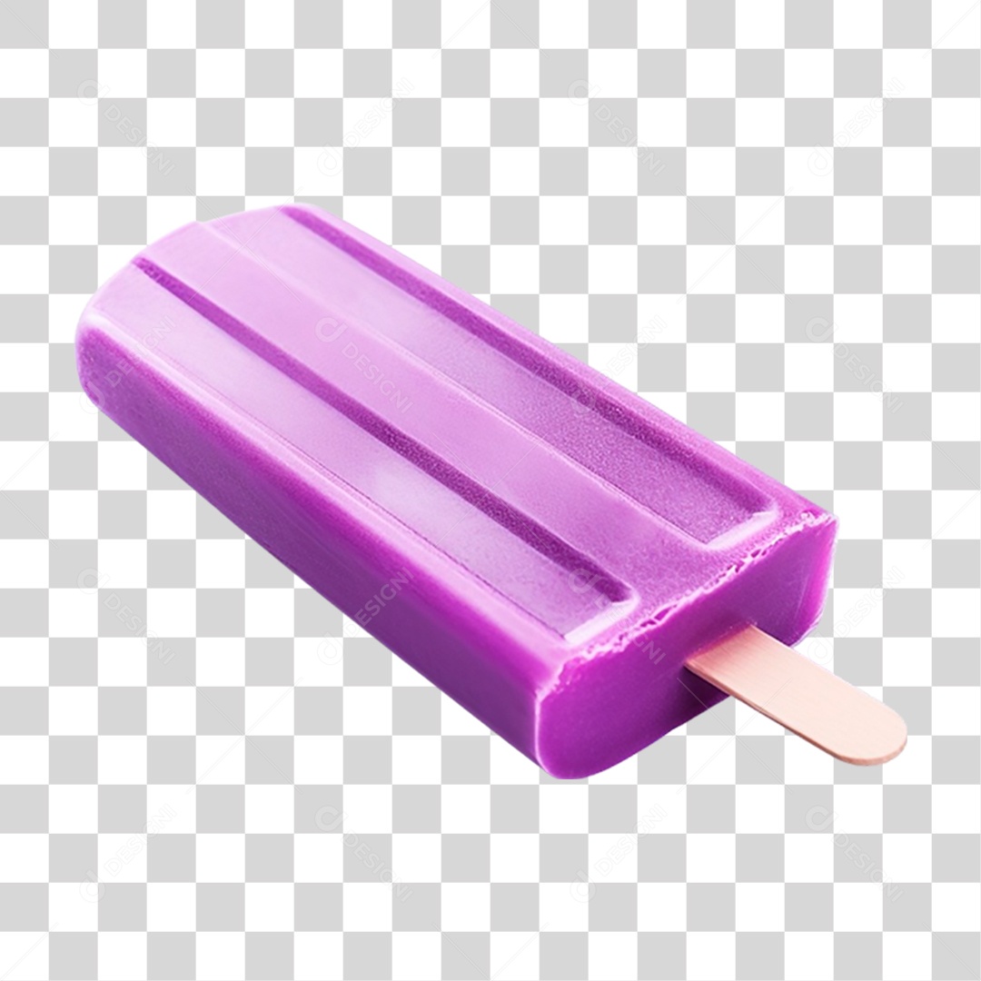 Picolé de Uva PNG Transparente