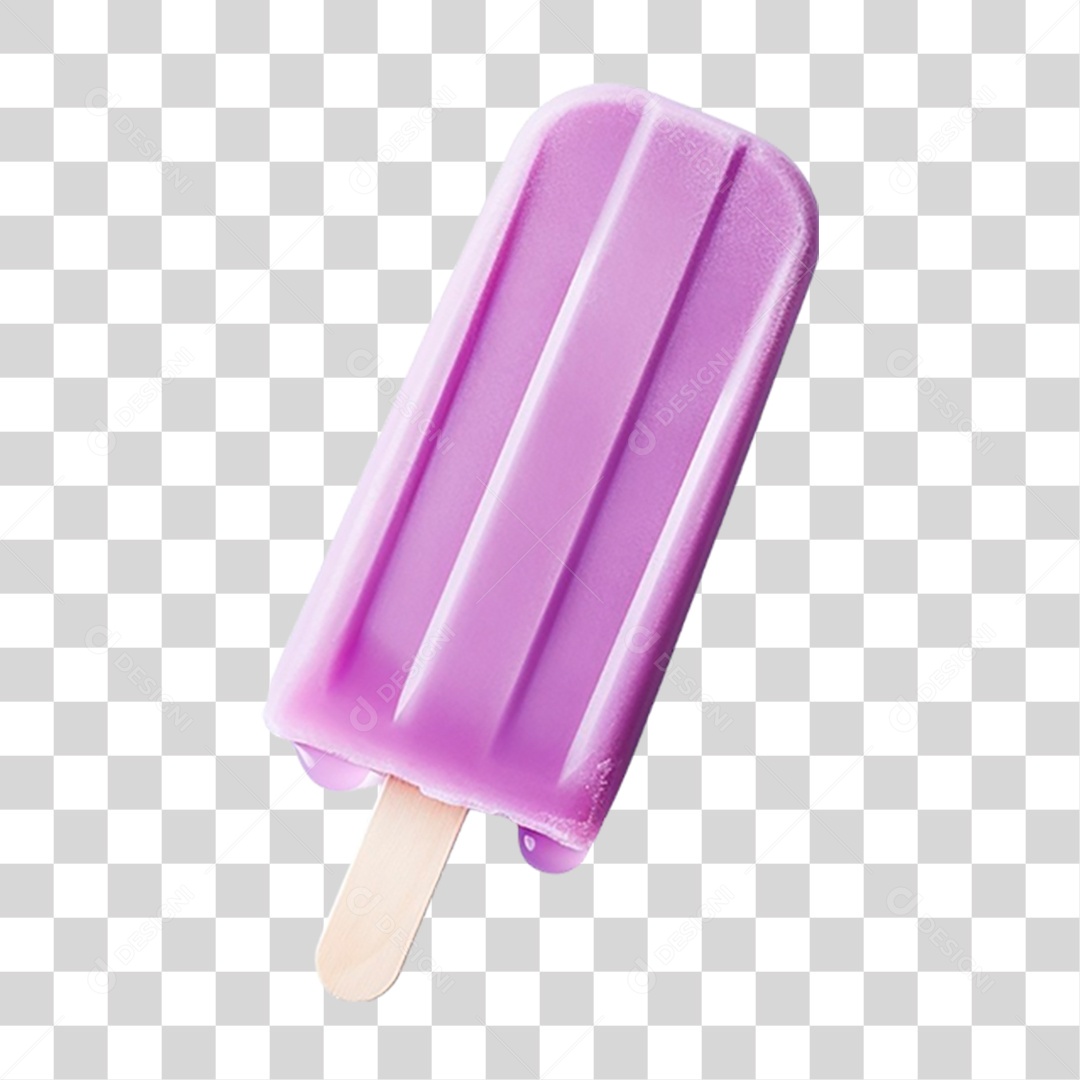 Picolé de Uva PNG Transparente