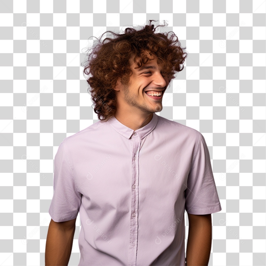 Homem Olhando para o Lado PNG Transparente