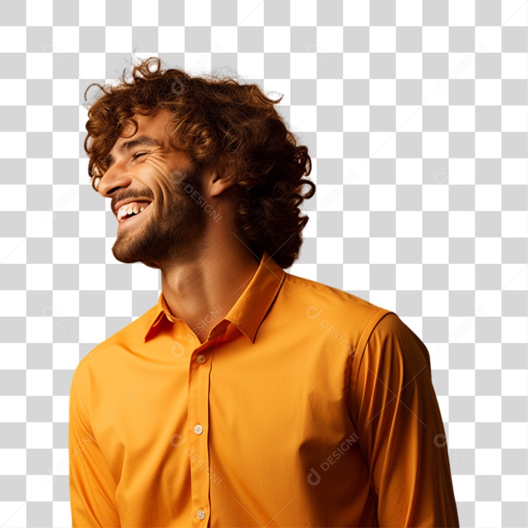 Homem Olhando para o Lado PNG Transparente