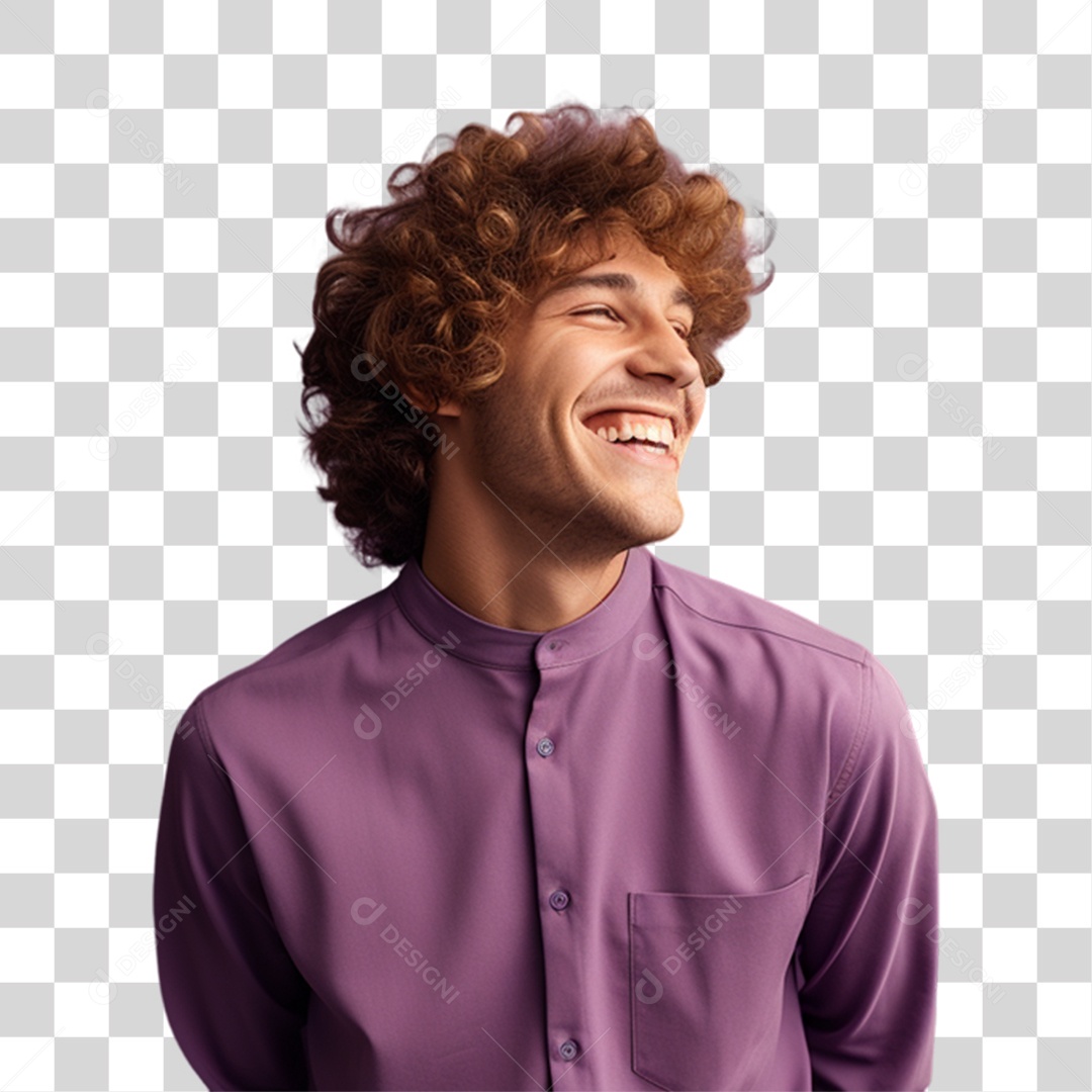 Homem Olhando para o Lado PNG Transparente