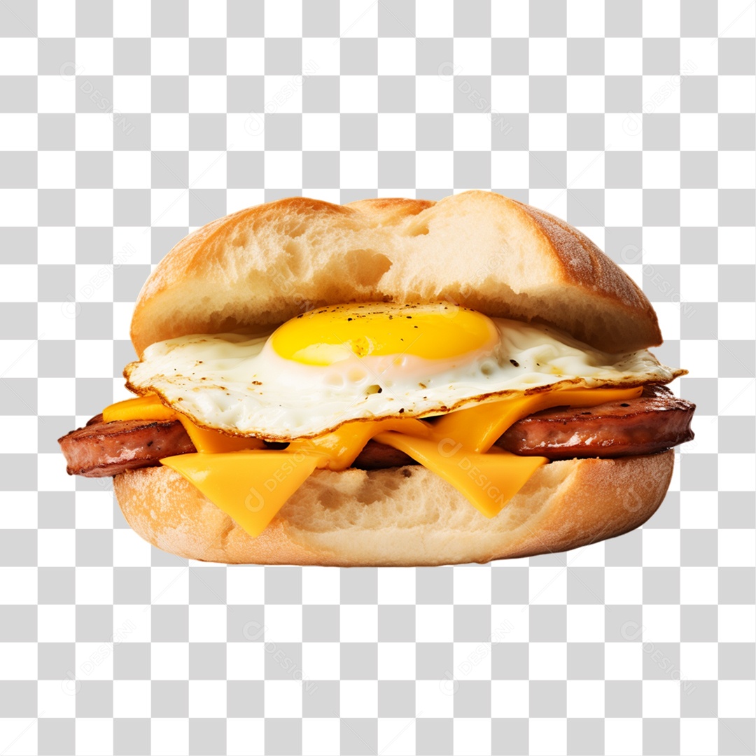 Lanche Hambúrguer PNG Transparente