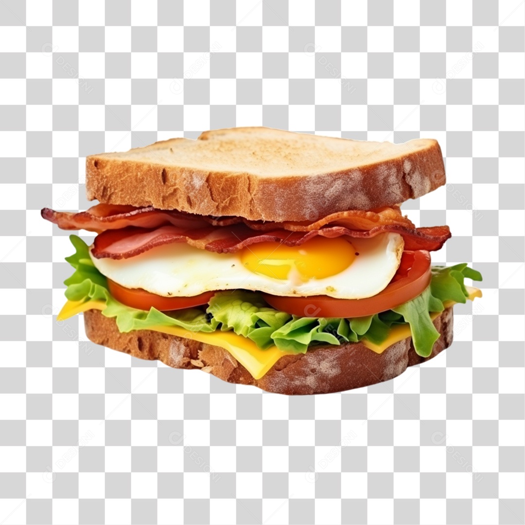 Lanche Sanduiche PNG Transparente