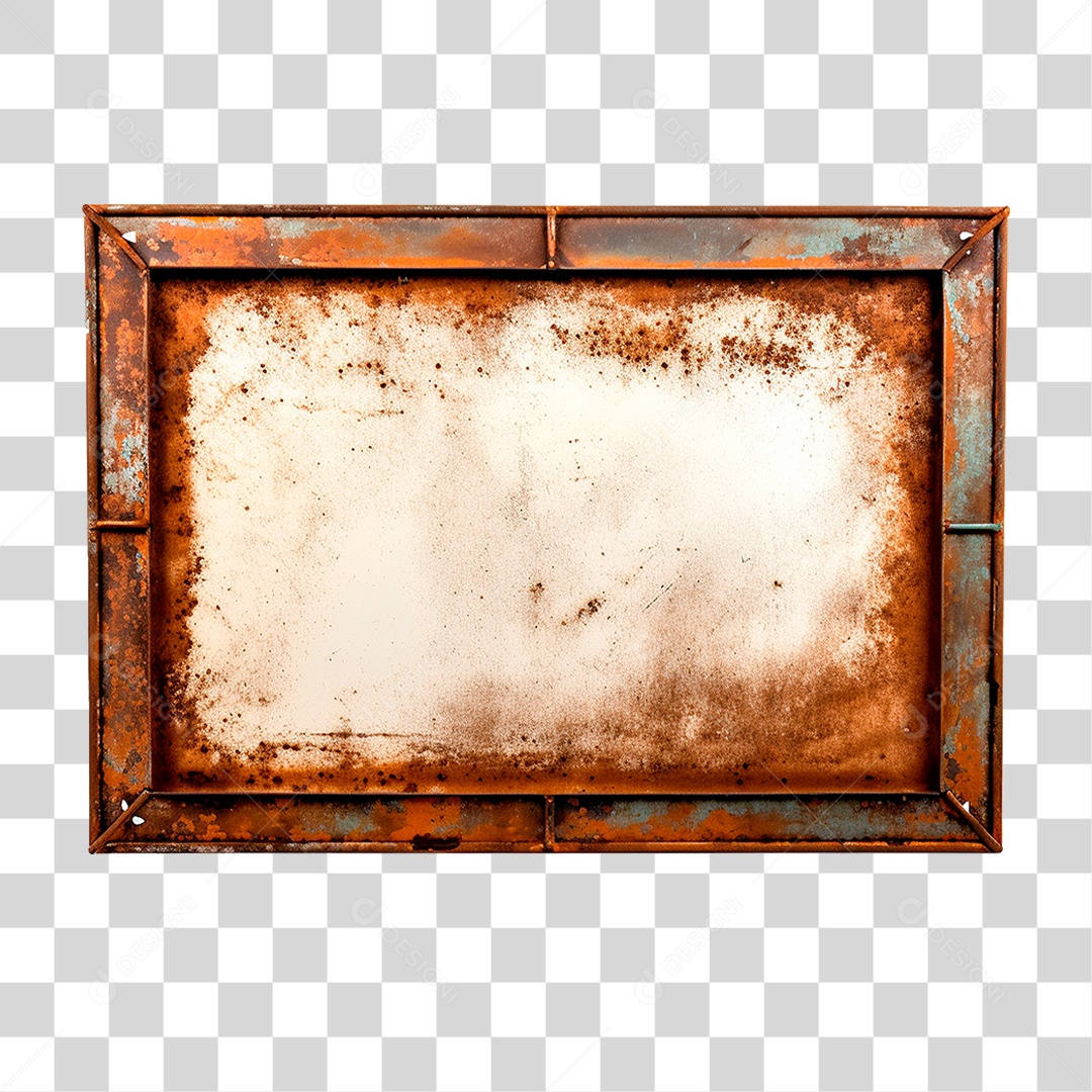Quadro Metálico PNG Transparente