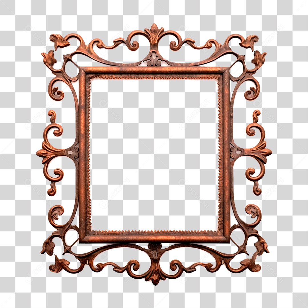 Quadro Metálico PNG Transparente