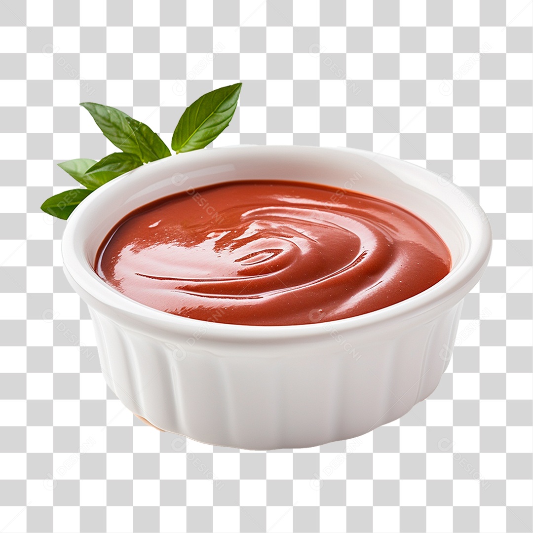 Tigela de Ketchup PNG Transparente