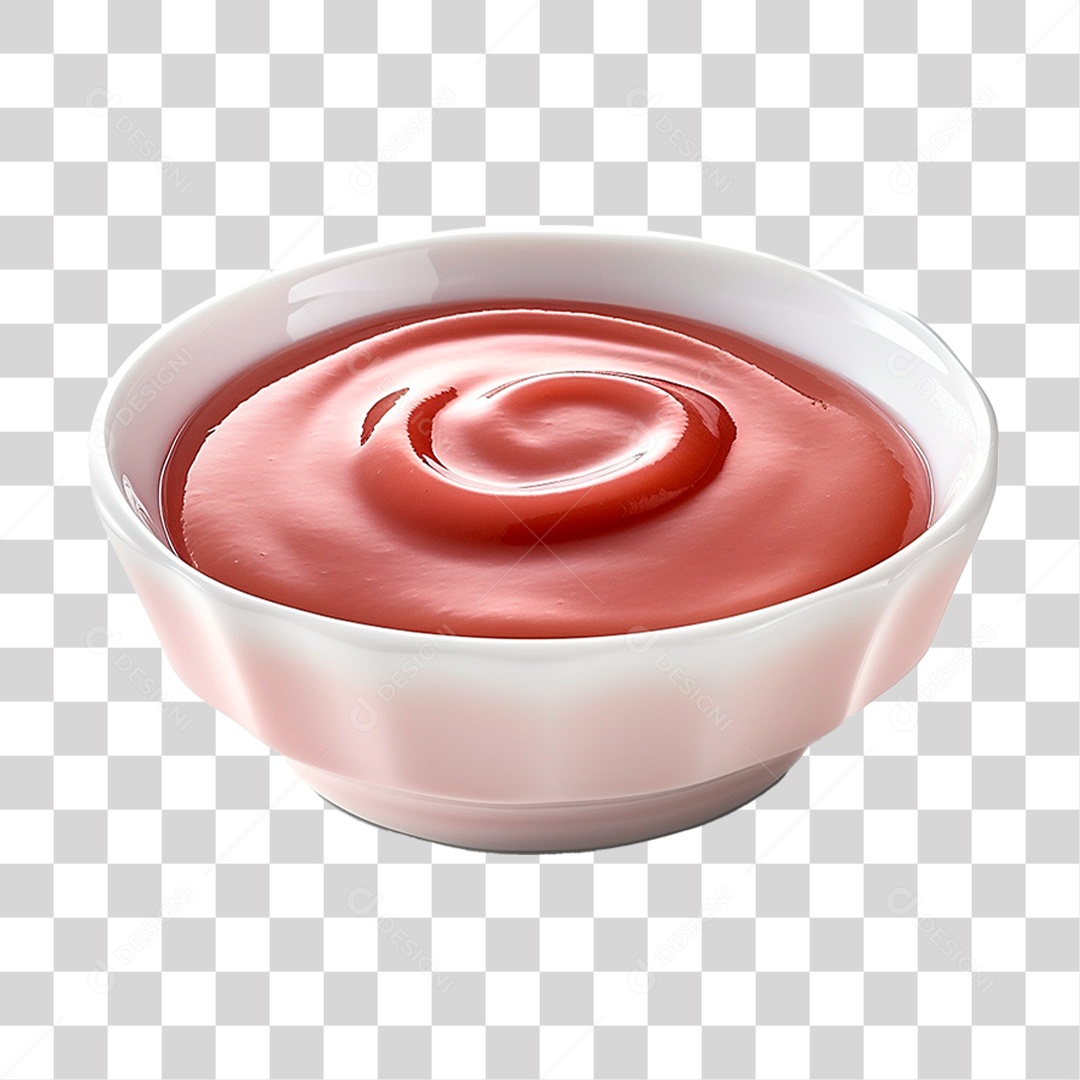 Tigela de Ketchup PNG Transparente