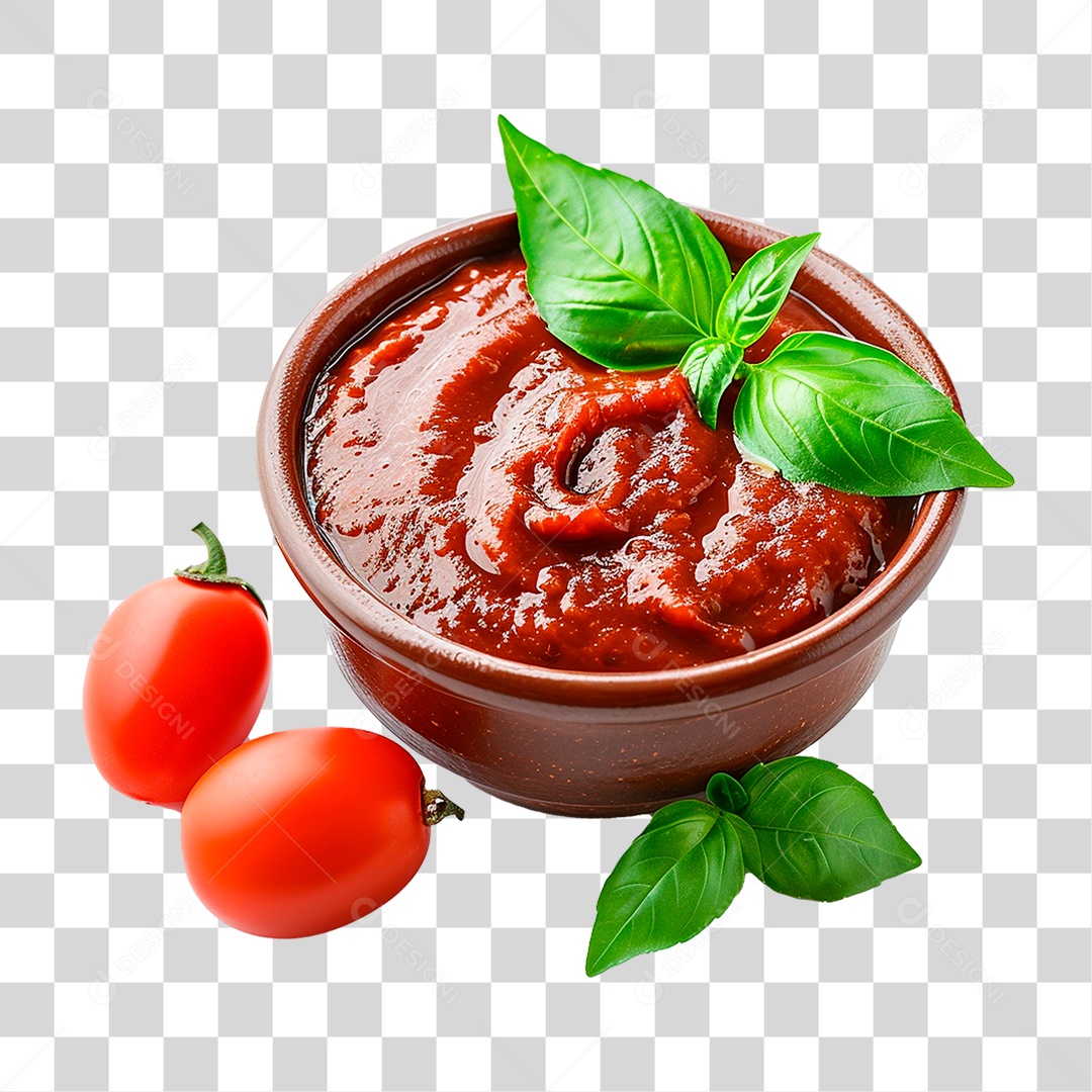 Tigela de Ketchup PNG Transparente