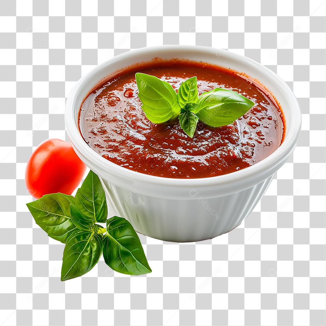 Tigela de Ketchup PNG Transparente