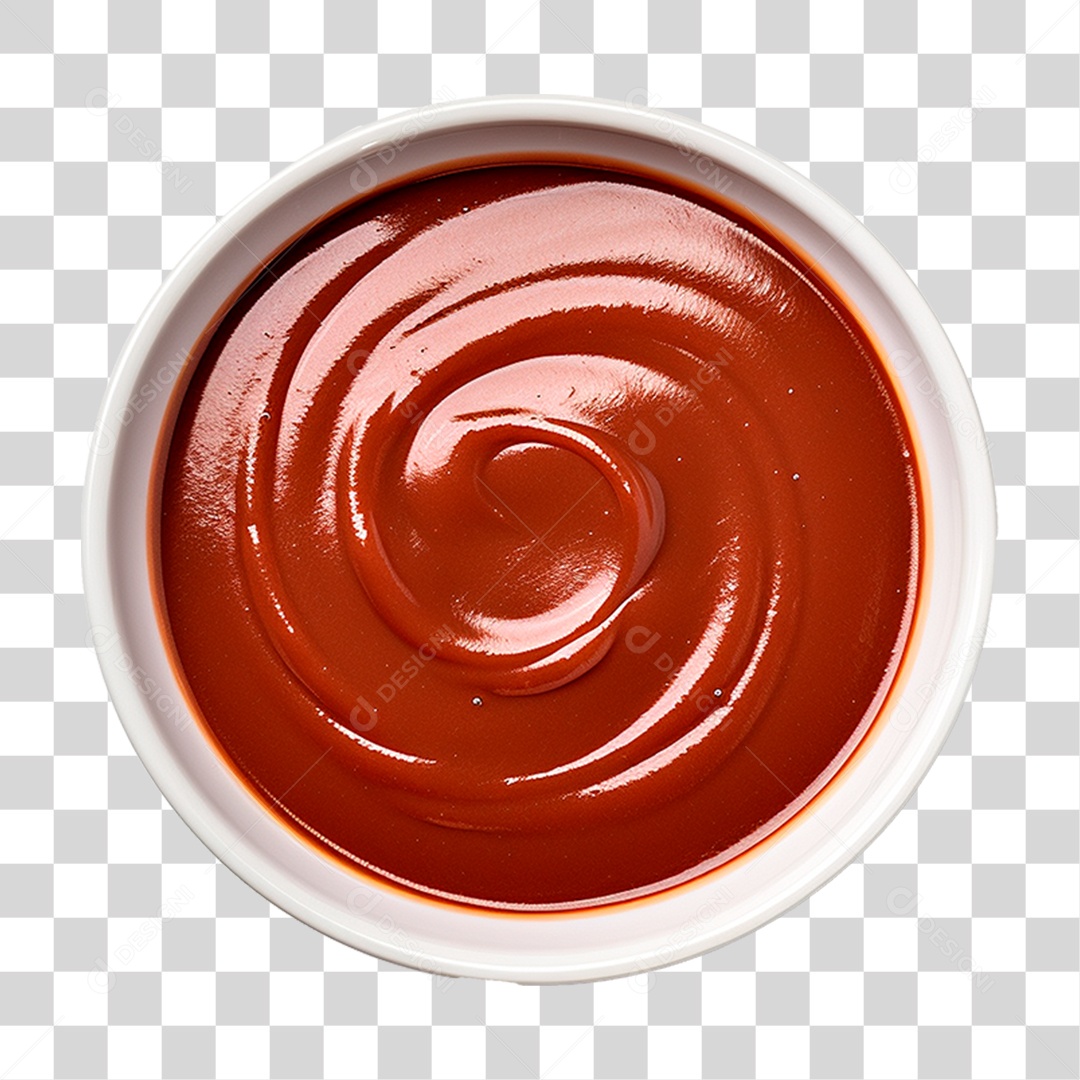 Tigela de Ketchup PNG Transparente