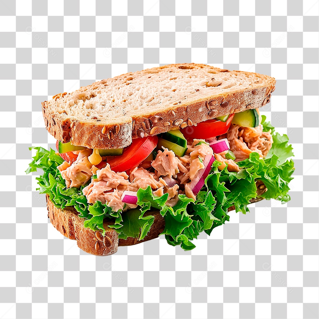 Sanduíche Salada de Atum PNG Transparente