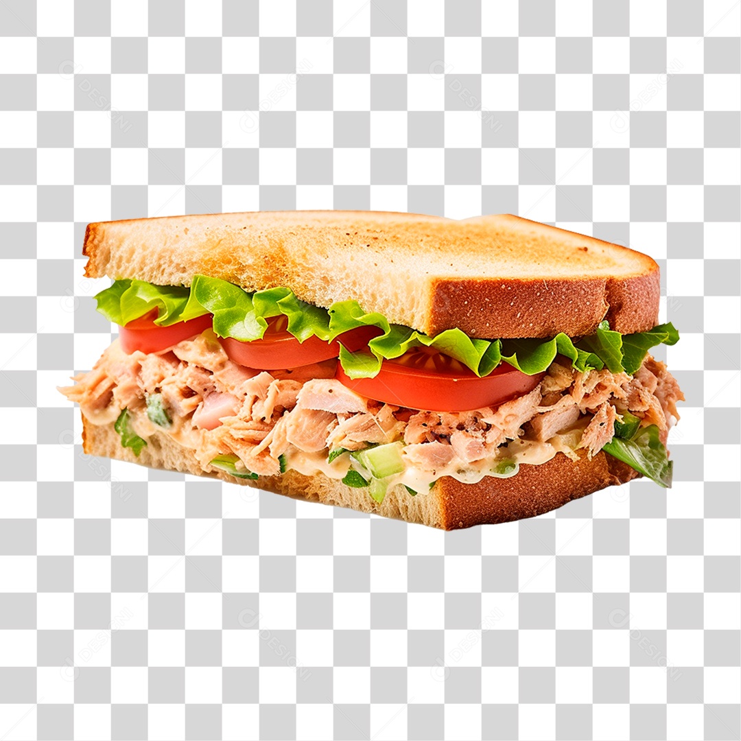 Sanduíche Salada de Atum PNG Transparente