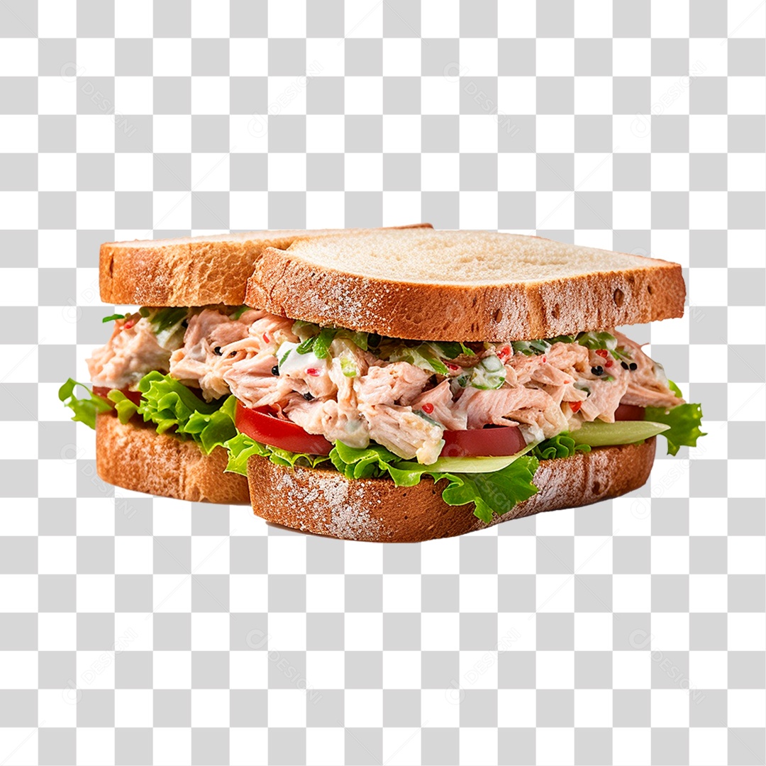 Sanduíche Salada de Atum PNG Transparente
