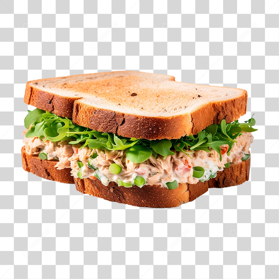 Sanduíche Salada de Atum PNG Transparente