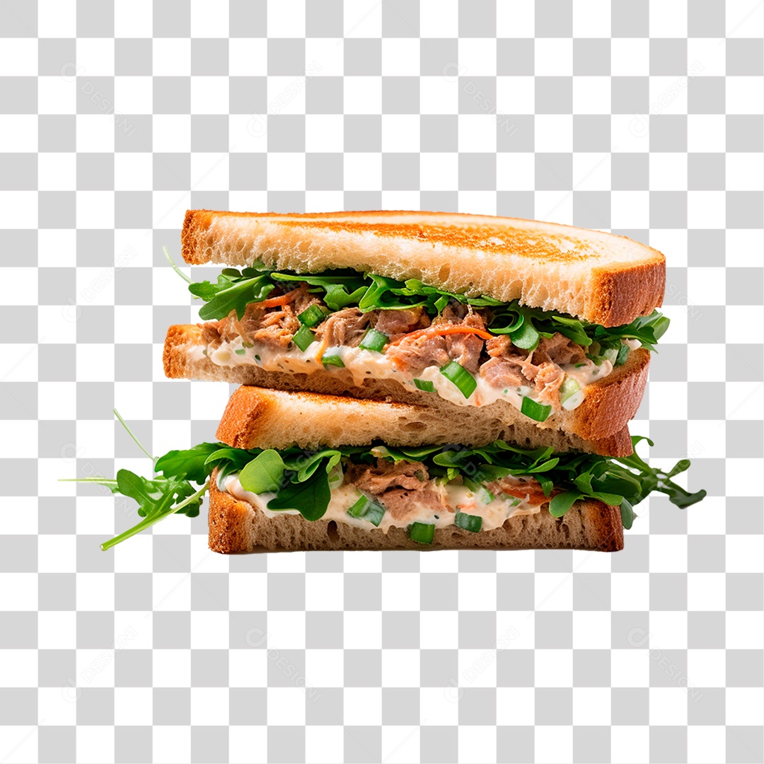 Sanduíche Salada de Atum PNG Transparente