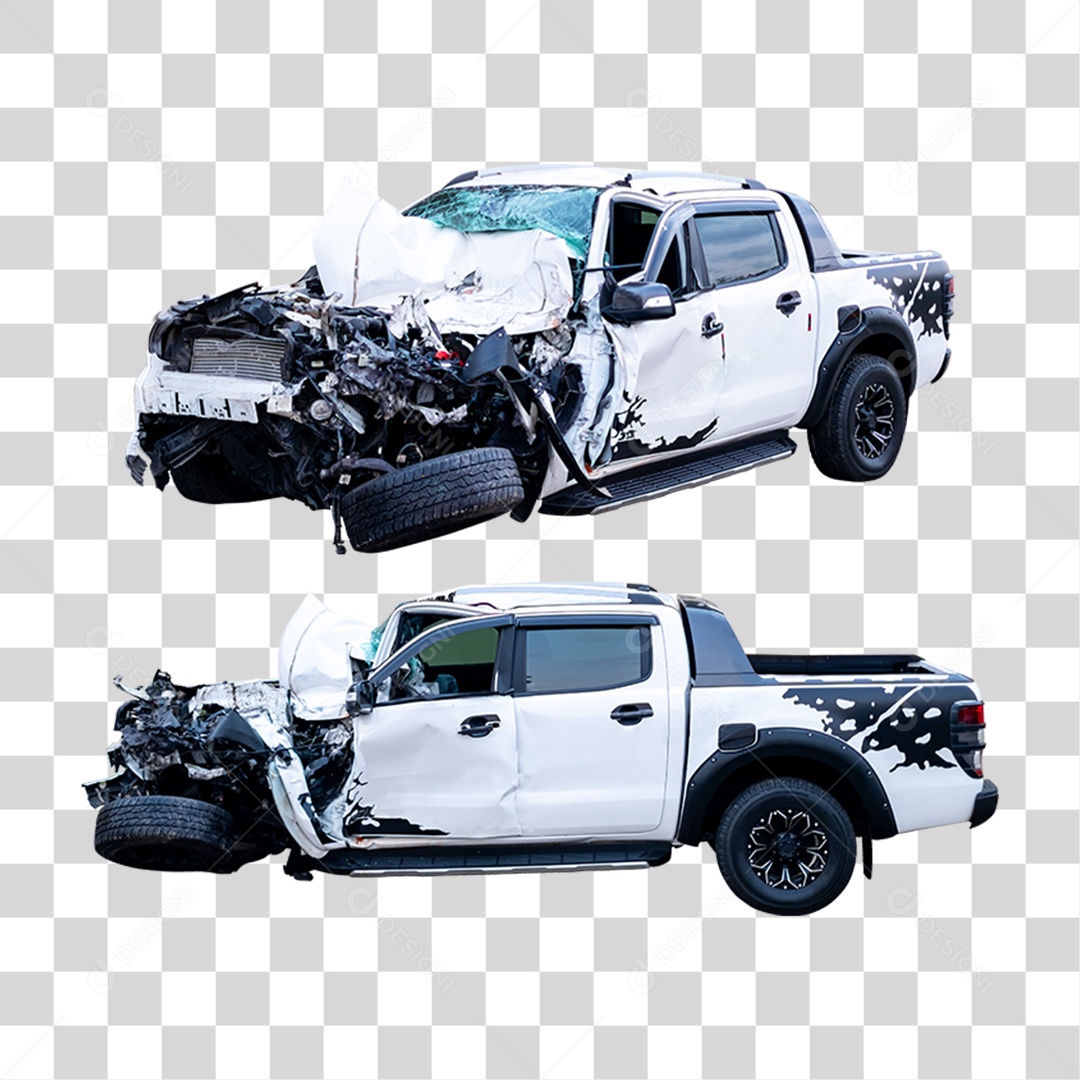 Carros Batidos Funilaria PNG Transparente