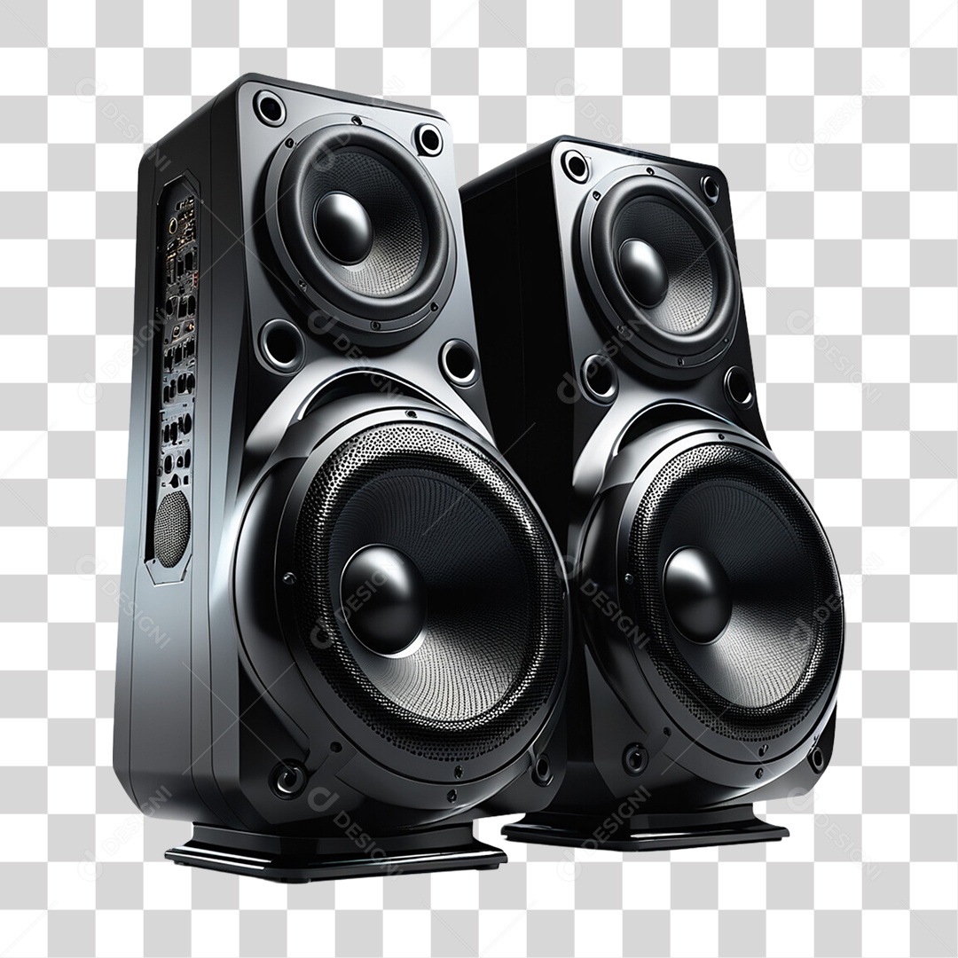 Caixa de Som Músicas PNG Transparente